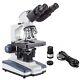 Amscope 40x-2000x Binocular Led Compound Microscope+3mp Camera +siedentopf Head