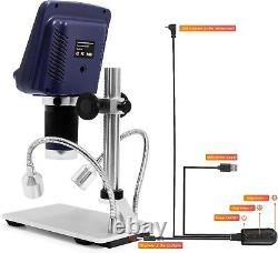 Andonstar AD106S USB Digital Microscope, 4.3'' Screen 4.3'' Navy+Metal Stand