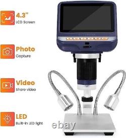 Andonstar AD106S USB Digital Microscope, 4.3'' Screen Microscope Soldering PCB