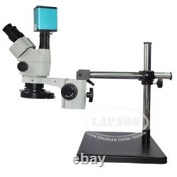 Auto Focus HDMI FHD Digital Camera Simul-focal Trinocular Zoom Stereo Microscope