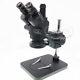 Black Simul-focal 7x-45x Trinocular Industry Stereo Microscope Set Light Camera