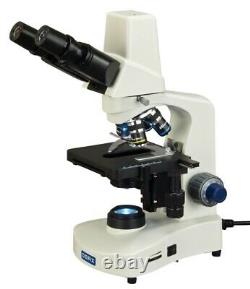 Built-in 3MP Digital Compound Microscope 40X-2000X+Software Win7+Carrying Case