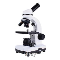 CM20 40X-640X Student Biological Compound Monocular Microscope Digital Camera