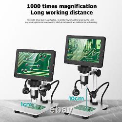 DM9 12MP 7 inch LCD Digital Microscope 1200X 1080P USB Video Microscope Camera
