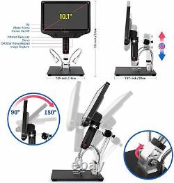 Digital 3D Electronic Microscope HDMI 10inc Adjustable LCD Screen USB Camera