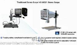Digital 76X Stereo Scope Microscope with 9 1280x800 HD LCD 5MP Camera 720p Video