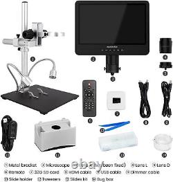 Digital LCD Microscope 10.1 Inc Screen with Camera & Remote 2000x Magnification