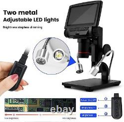 Digital LCD Microscope 5 Inches Screen with Camera & Remote 260x Magnification