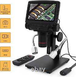 Digital LCD Microscope 5 Inches Screen with Camera & Remote 260x Magnification