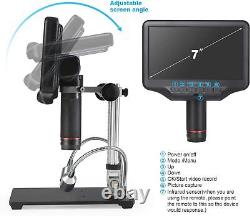 Digital LCD Microscope 7 Inc Screen with Camera & Remote 50X-1200X Magnification