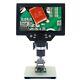 Digital Microscope 1-1200x Lcd 7 1080p Video Camera Magnifier Amplification