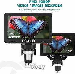 Digital Microscope 1200X 7 inch LCD Microscope with 32G Card 1080P Video Camera