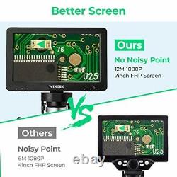 Digital Microscope 7inch 1080P LCD Screen Handheld USB Scope, Camera Video