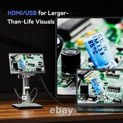 Digital Microscope Camera 1300X USB Microscope with Screen magnifier Soldering