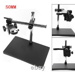 Digital Microscope Camera Table Stand Holder Lift Bracket Lab Dual Arm Set 50mm