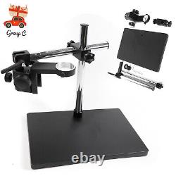 Digital Microscope Camera Table Stand Holder Lift Bracket Lab Dual Arm Set 50mm