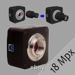 Digital Microscope Camera Usb 3.0 18 Mpx Research Education Mck