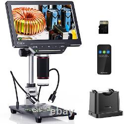 Digital Microscope Camera with Screen 1300X Coin Microscope Soldering 25MP HDMI