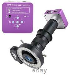 Digital Microscope Video Microscope Camera 51MP 1080P FHD Lens HDMI USB