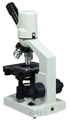 Digital Monocular Compound LED Microscope 40X-1600X Built-in 1.3MP Camera Win7