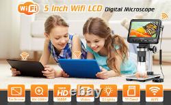 Elikliv 5 Digital Microscope 1000X WIFI Coin Microscope Video Microscope Camera