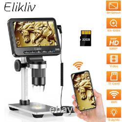 Elikliv 5 WIFI Coin Microscope 1200X USB Digital Microscope Camera 1080P HD 32G