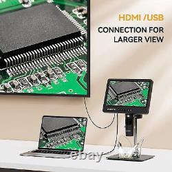 Elikliv DM602 HDMI Digital Microscope 10.1 LCD Screen Soldering Microscope 64GB