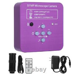 FHD 51MP HDMI USB Industrial Digital Video Microscope Camera 120X C Mount Lens