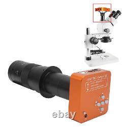 FHD48MP Microscope Digital 180X CMount Lens Industrial Welding Camera AC US