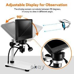 Handheld 7 LCD 1080P Digital Microscope 1-1200X Zoom With Video Recorder Camera