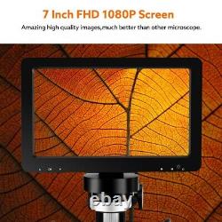 Handheld 7 LCD 1080P Smart Microscope 1-1200X Zoom +Video Recorder Camera BK