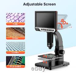 LCD Digital Microscope Coin Microscope 2000X Biological Microscope with Screen