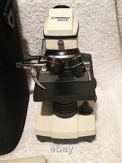 Microscope 20x-1280x Bresser BioLux AL & USB camera, and accessories
