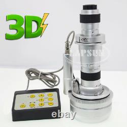 Motor Action 3D Stereo Zoom C-MOUNT Lens F/ Jewelry Industrial Microscope Camera