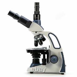 New SWIFT SW380T-EP1 40X-2500X Trinocular Lab Compound Microscope with USB Camera