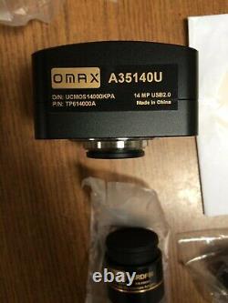 OMAX 14.0MP Microscope USB Digital Camera with Software, A35140U, 14MP