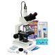 Omax 2500x Digital Microscope 5mp Camera+slide Preparation Kit+book+blank Slides