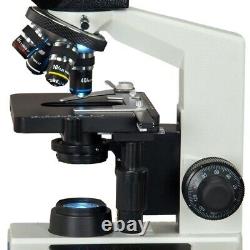 OMAX 2500X Trinocular Compound LED Microscope+14MP Camera Windows/Mac OS/Linux