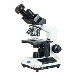 OMAX 40X-1000X Darkfield & Brightfield Compound Microscope w 5MP Digital Camera