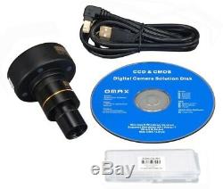 OMAX 40X-1600X Compound Trinocular LED Microscope w 1.3MP Digital Camera