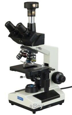 OMAX 40X-1600X Darkfield Compound Trinocular LED Microscope+1.3MP Digital Camera