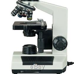 OMAX 40X-1600X Vet Lab Trinocular Compound Microscope with 1.3MP Digital Camera