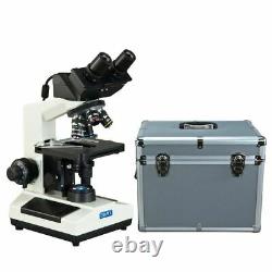 OMAX 40X-2000X Built-in 3MP Digital Camera Compound LED Microscope+Aluminum Case