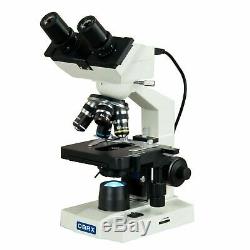 OMAX 40X-2000X Compound Binocular Microscope w 1.3MP Digital Camera