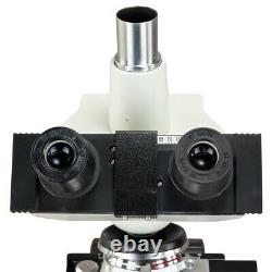 OMAX 40X-2000X Digital Lab LED Microscope+1.3MP Camera+Slides+Book+Cleaning Kit