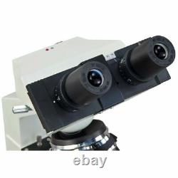 OMAX 40X-2500X Binocular LED Microscope +Built-in 1.3MP Digital Camera + Slides