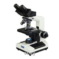OMAX 40X-2500X Built-in 3MP USB Digital Camera Binocular Compound LED Microscope