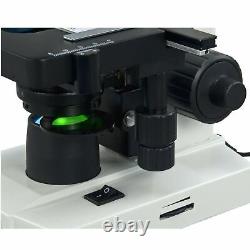 OMAX 40X-2500X LED Trinocular Lab Microscope+5MP Camera+Slides+Book+Lens Paper