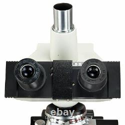 OMAX 40X-2500X Trinocular Lab Compound LED Microscope + Digital Video Camera