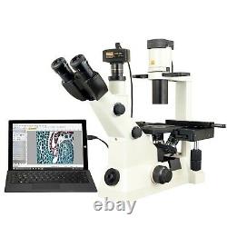 OMAX 40X-400X 14MP Digital Infinity Inverted Phase Contrast Compound Microscope